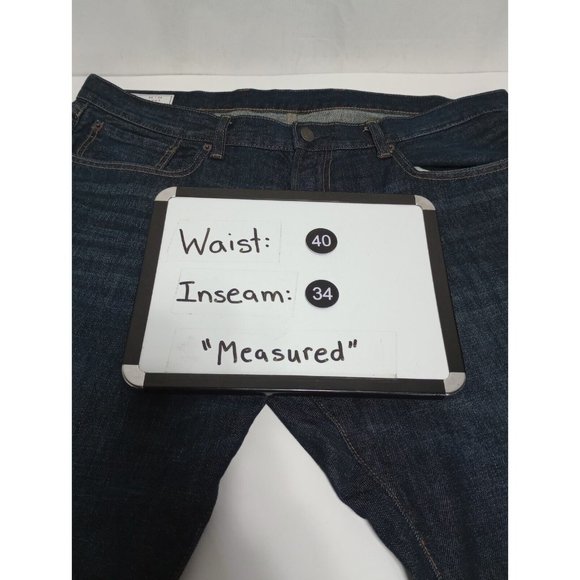 Gap Boot Jeans Men's Size 38x34 Dark Blue Denim Bootcut 100% Cotton Jeans - Picture 4 of 8